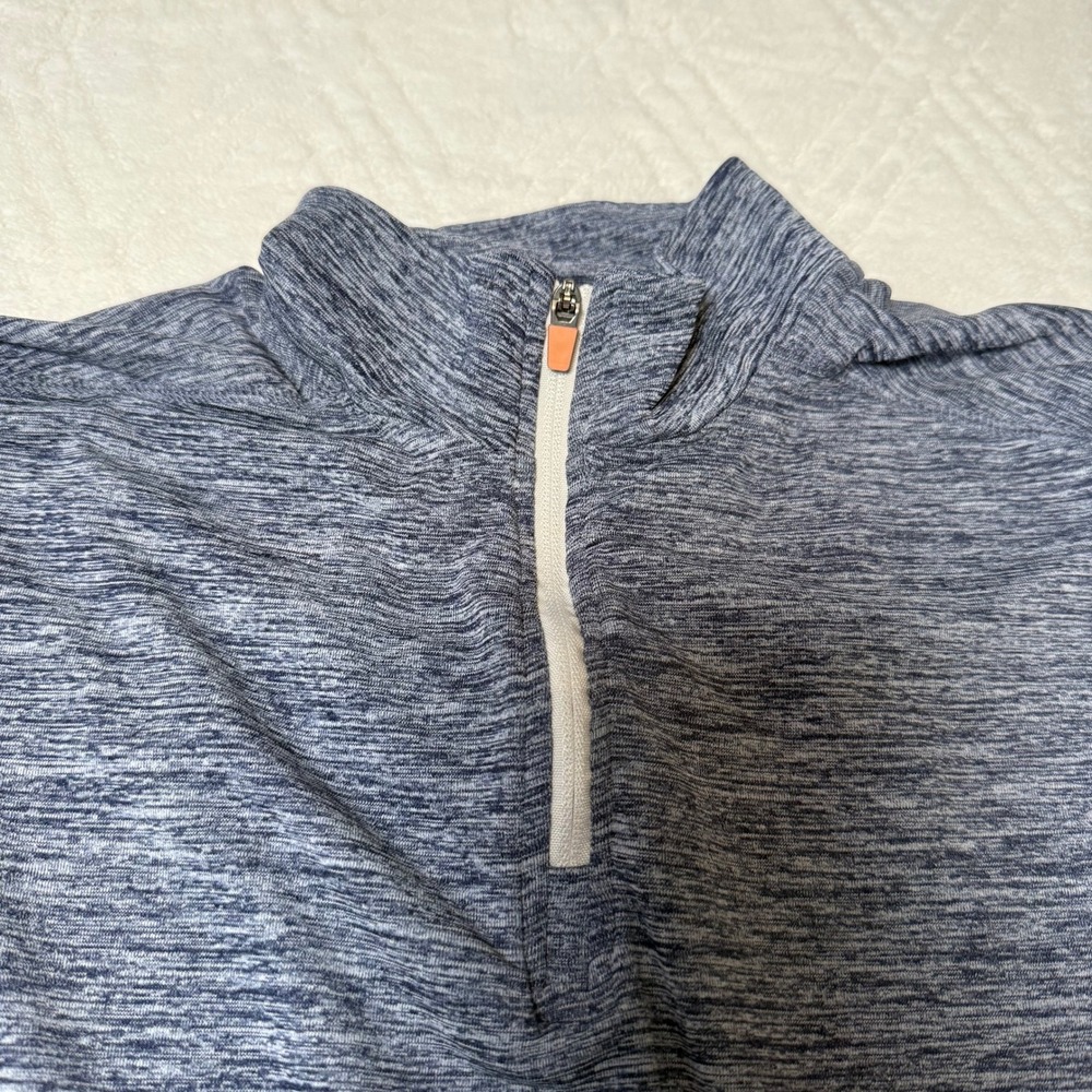Preppy Athletic Tommy Bahama Active Boys XL 14 Blue 1/4 Zip Pullover Shirt - Picture 2 of 5